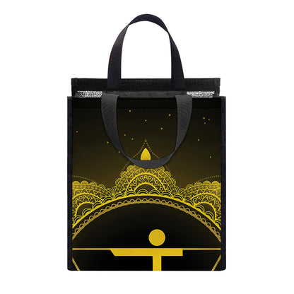 Manipura Chakra Symbol Print Insulated Lunch Tote