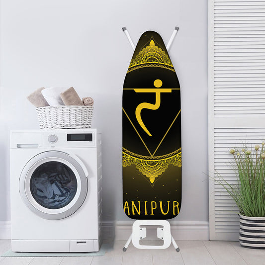 Manipura Chakra Symbol Print Ironing Board Cover