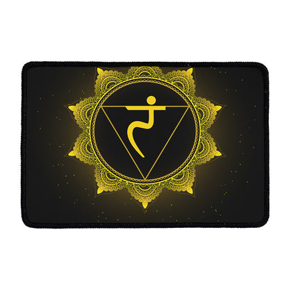 Manipura Chakra Symbol Print Kitchen Mat