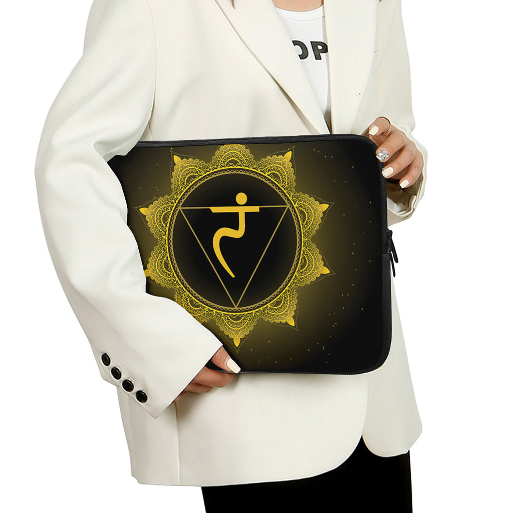 Manipura Chakra Symbol Print Laptop Sleeve