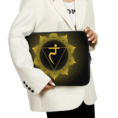 Manipura Chakra Symbol Print Laptop Sleeve