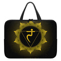 Manipura Chakra Symbol Print Laptop Sleeve With Handle