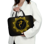 Manipura Chakra Symbol Print Laptop Sleeve With Handle