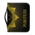 Manipura Chakra Symbol Print Leather Bible Cover