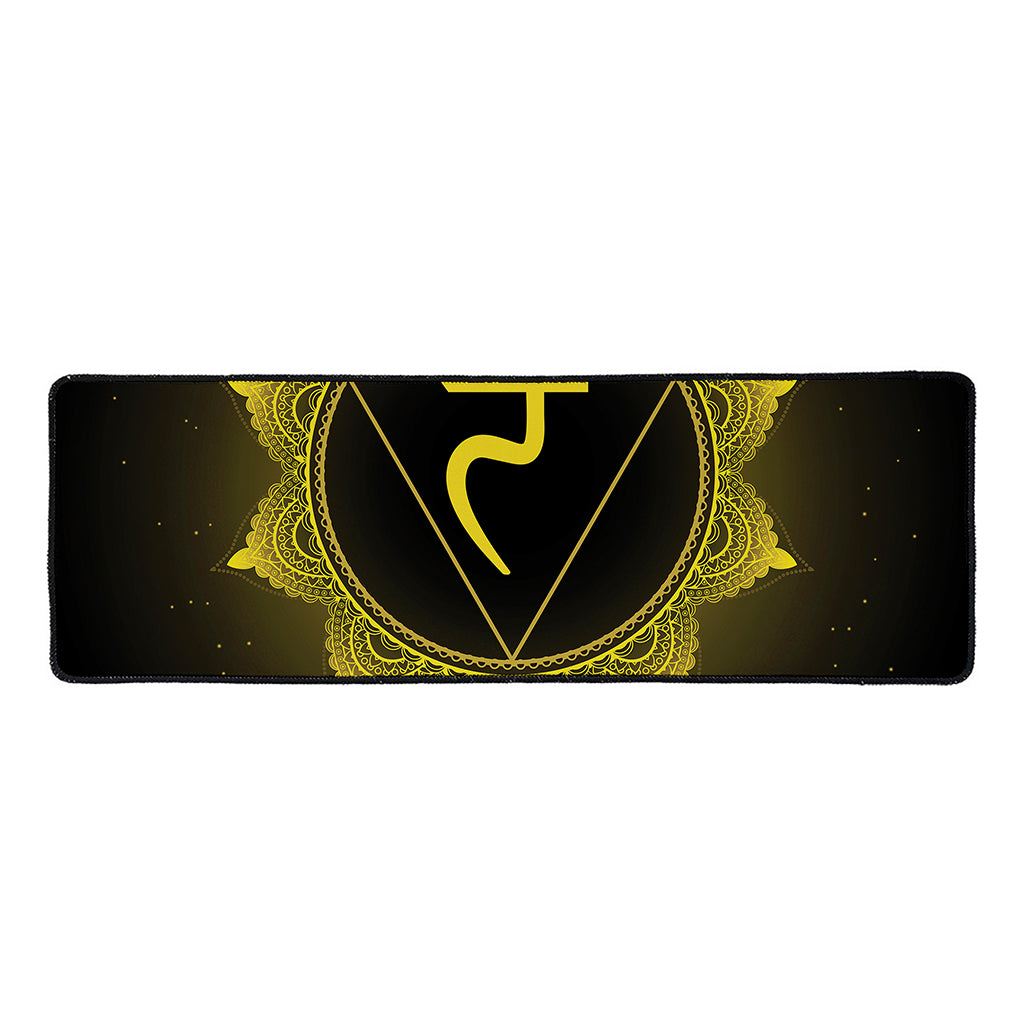 Manipura Chakra Symbol Print Long Kitchen Mat