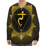 Manipura Chakra Symbol Print Long Sleeve Baseball Jersey
