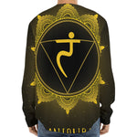 Manipura Chakra Symbol Print Long Sleeve Baseball Jersey