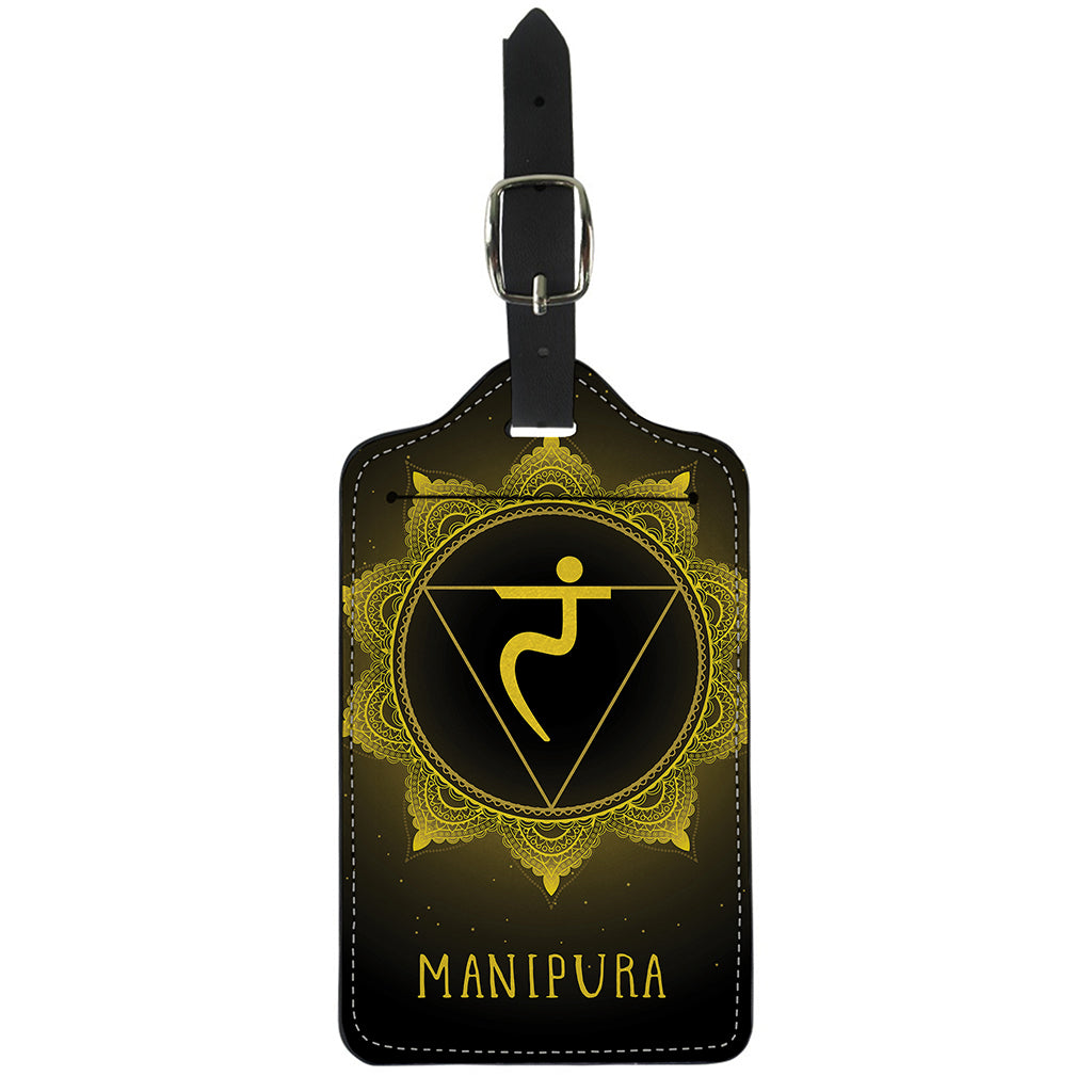 Manipura Chakra Symbol Print Luggage Tag