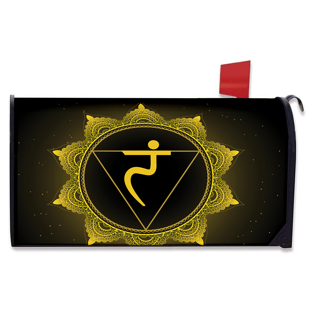 Manipura Chakra Symbol Print Mailbox Cover