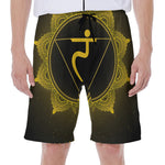 Manipura Chakra Symbol Print Men's Beach Shorts