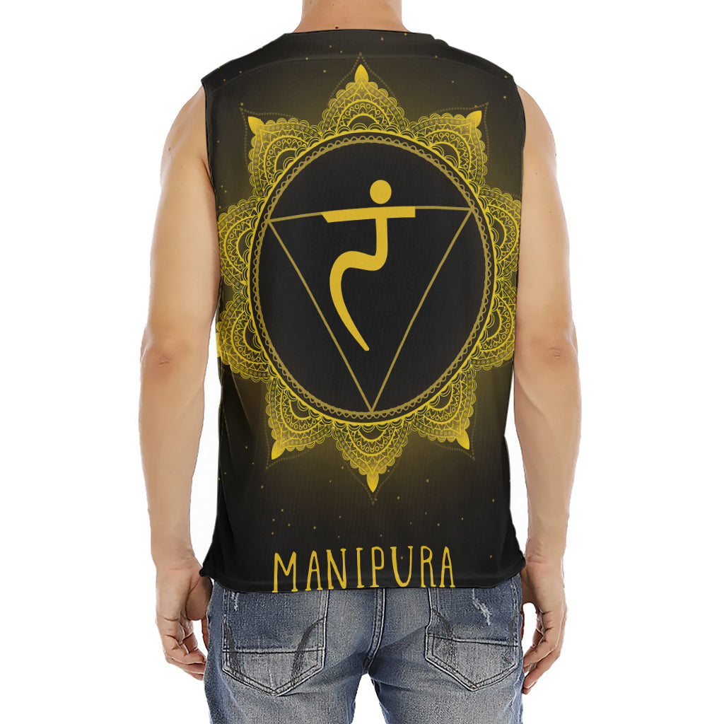 Manipura Chakra Symbol Print Men's Fitness Tank Top