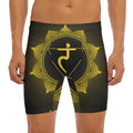 Manipura Chakra Symbol Print Men's Long Boxer Briefs