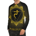 Manipura Chakra Symbol Print Men's Long Sleeve Rash Guard