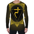 Manipura Chakra Symbol Print Men's Long Sleeve T-Shirt