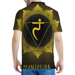 Manipura Chakra Symbol Print Men's Polo Shirt