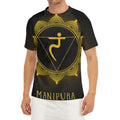 Manipura Chakra Symbol Print Men's Short Sleeve Rash Guard