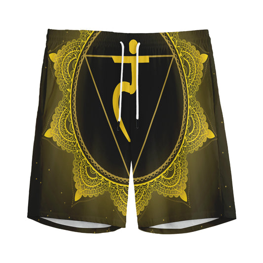 Manipura Chakra Symbol Print Men's Sports Shorts