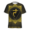 Manipura Chakra Symbol Print Men's Athletic T-Shirt