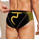 Manipura Chakra Symbol Print Men's Swim Briefs