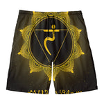 Manipura Chakra Symbol Print Men's Swim Trunks