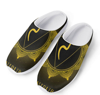 Manipura Chakra Symbol Print Mesh Casual Shoes