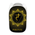 Manipura Chakra Symbol Print Mesh Laundry Hamper