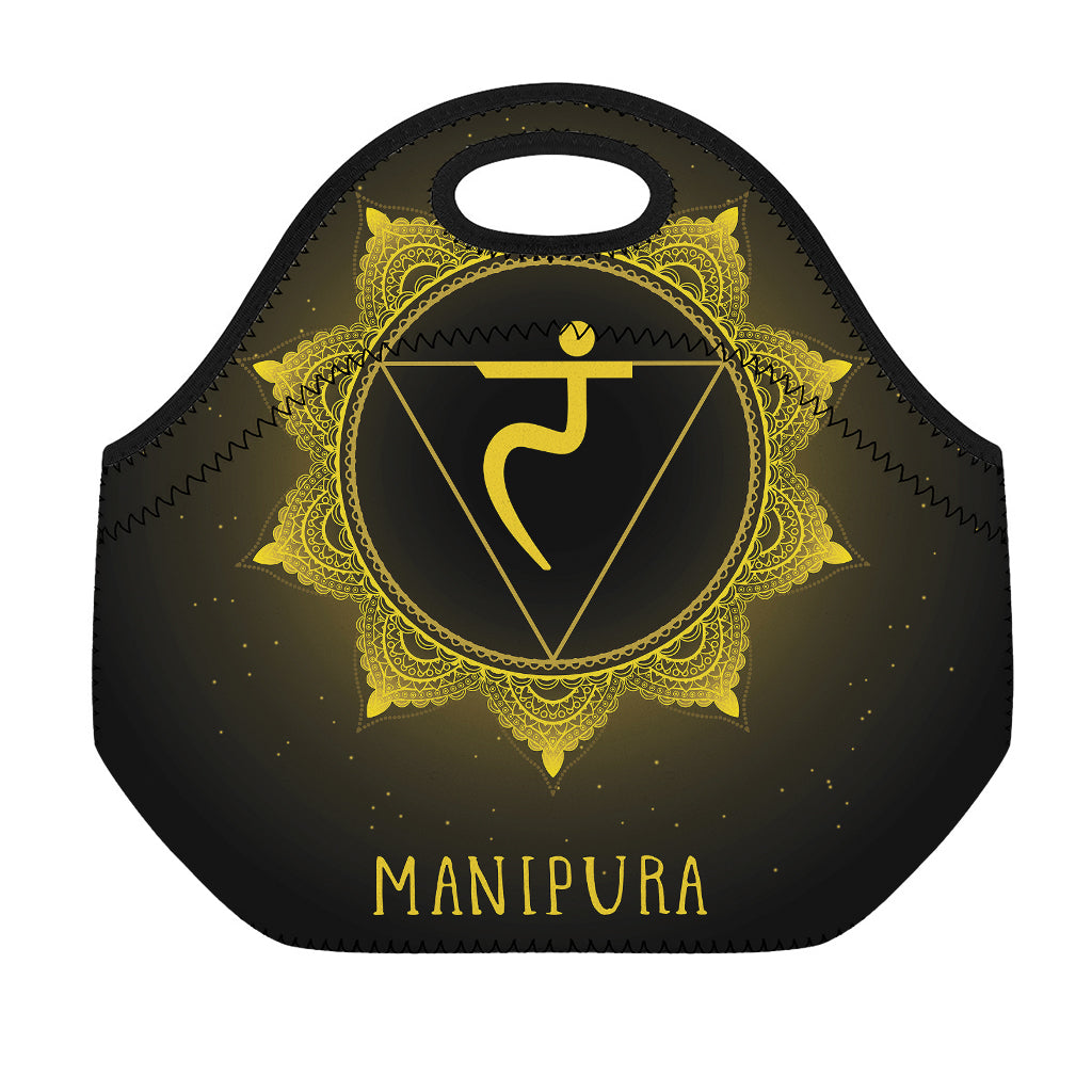 Manipura Chakra Symbol Print Neoprene Lunch Bag