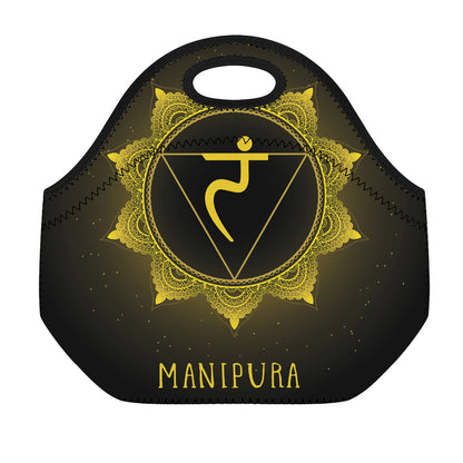 Manipura Chakra Symbol Print Neoprene Lunch Bag