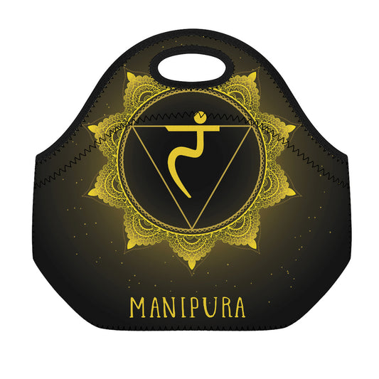 Manipura Chakra Symbol Print Neoprene Lunch Bag
