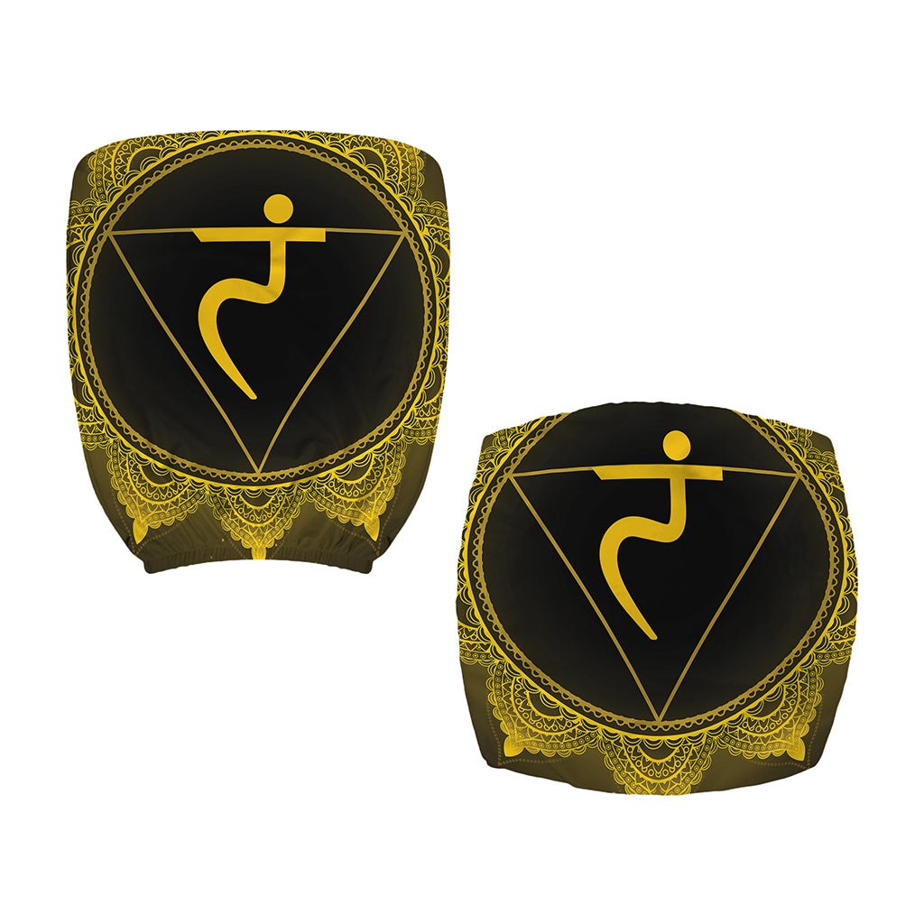 Manipura Chakra Symbol Print Office Chair Cover