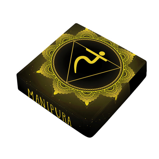 Manipura Chakra Symbol Print Outdoor Seat Cushion Cover