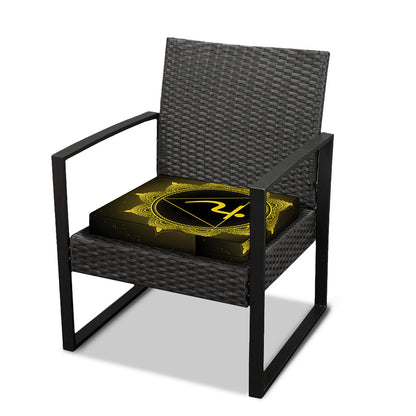 Manipura Chakra Symbol Print Outdoor Seat Cushion Cover