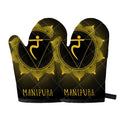 Manipura Chakra Symbol Print Oven Mitts