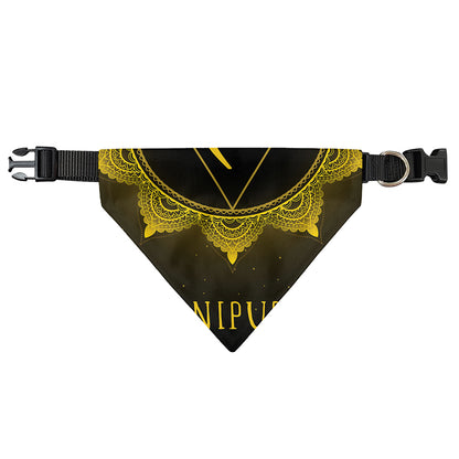 Manipura Chakra Symbol Print Over The Collar Dog Bandana