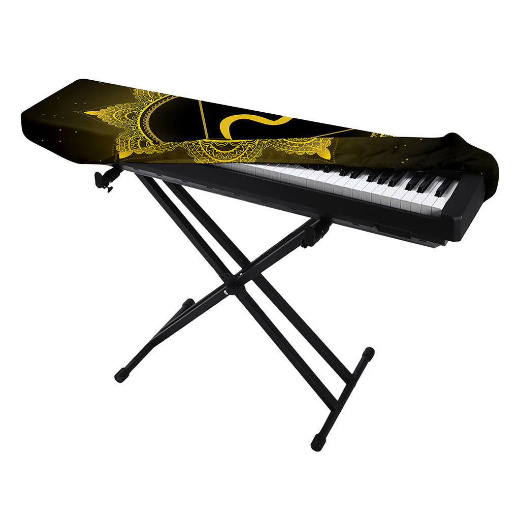 Manipura Chakra Symbol Print Piano Keyboard Cover