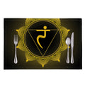 Manipura Chakra Symbol Print Placemat