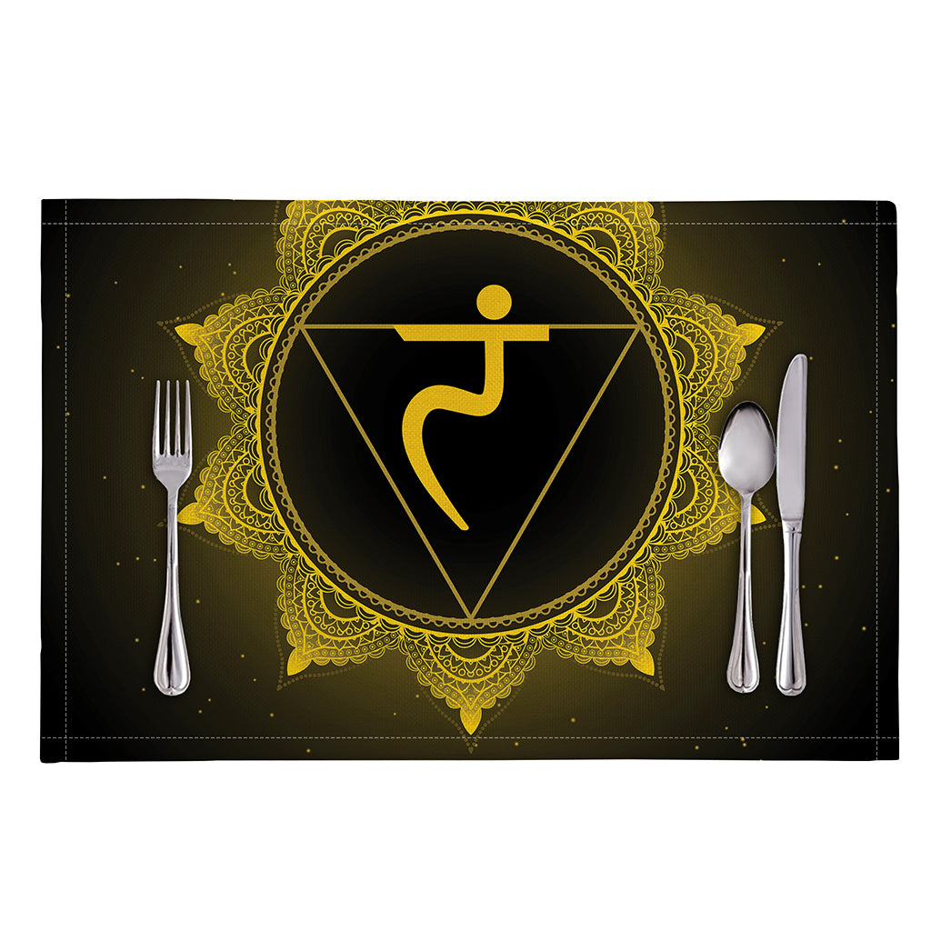 Manipura Chakra Symbol Print Placemat