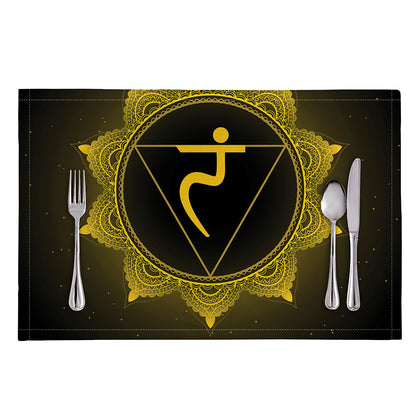 Manipura Chakra Symbol Print Placemat