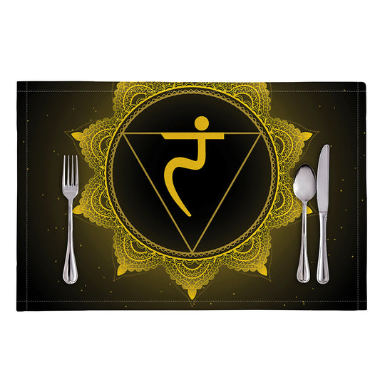 Manipura Chakra Symbol Print Placemat