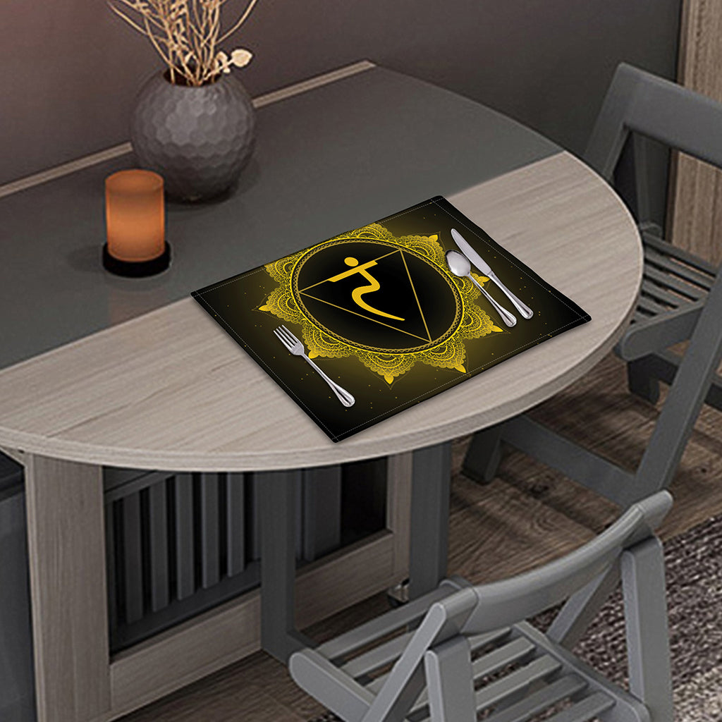 Manipura Chakra Symbol Print Placemat