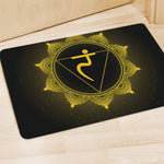 Manipura Chakra Symbol Print Polyester Doormat