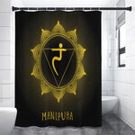 Manipura Chakra Symbol Print Premium Shower Curtain