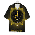 Manipura Chakra Symbol Print Rayon Hawaiian Shirt