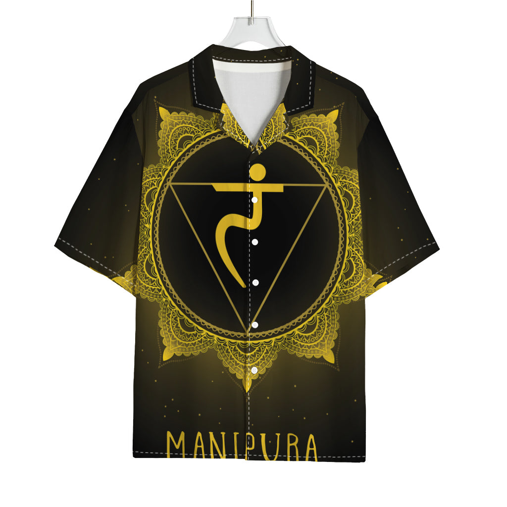 Manipura Chakra Symbol Print Rayon Hawaiian Shirt
