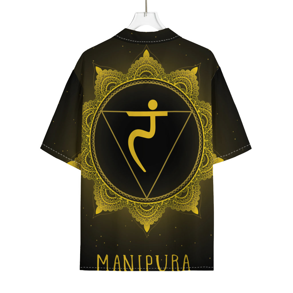 Manipura Chakra Symbol Print Rayon Hawaiian Shirt