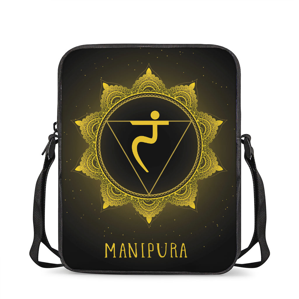 Manipura Chakra Symbol Print Rectangular Crossbody Bag