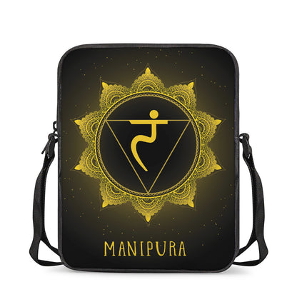 Manipura Chakra Symbol Print Rectangular Crossbody Bag