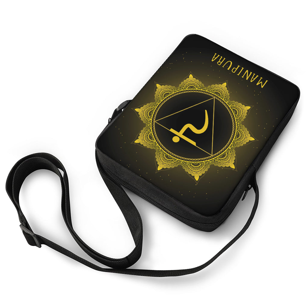 Manipura Chakra Symbol Print Rectangular Crossbody Bag