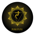Manipura Chakra Symbol Print Round Floor Mat