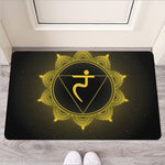 Manipura Chakra Symbol Print Rubber Doormat